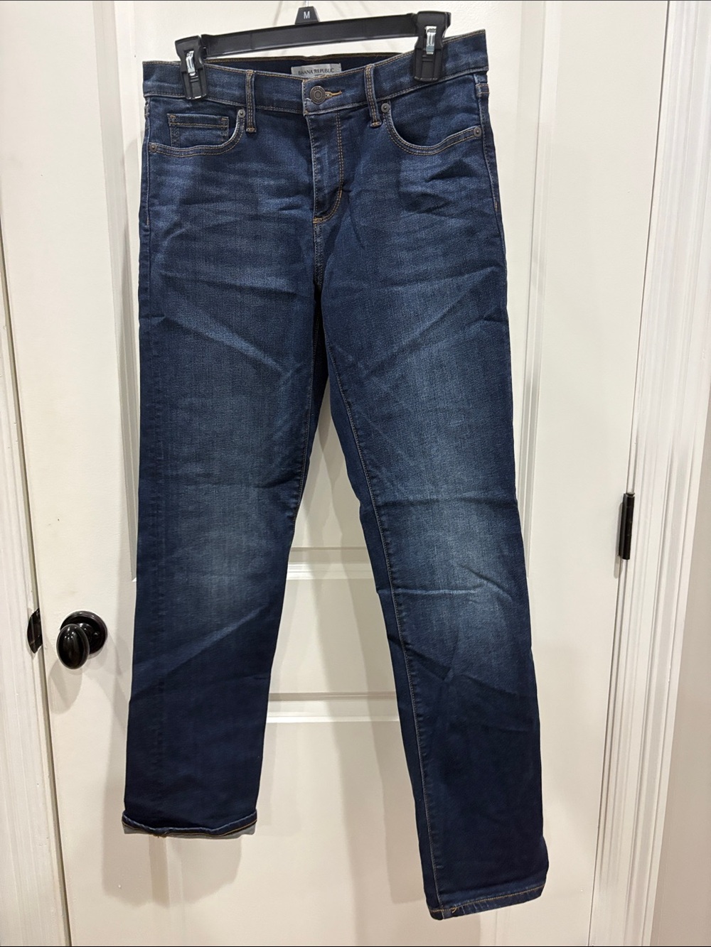 Banana Republic Dark Indigo Straight Jeans